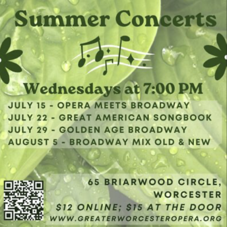 SUMMER CONCERTS - Greater Worcester Opera